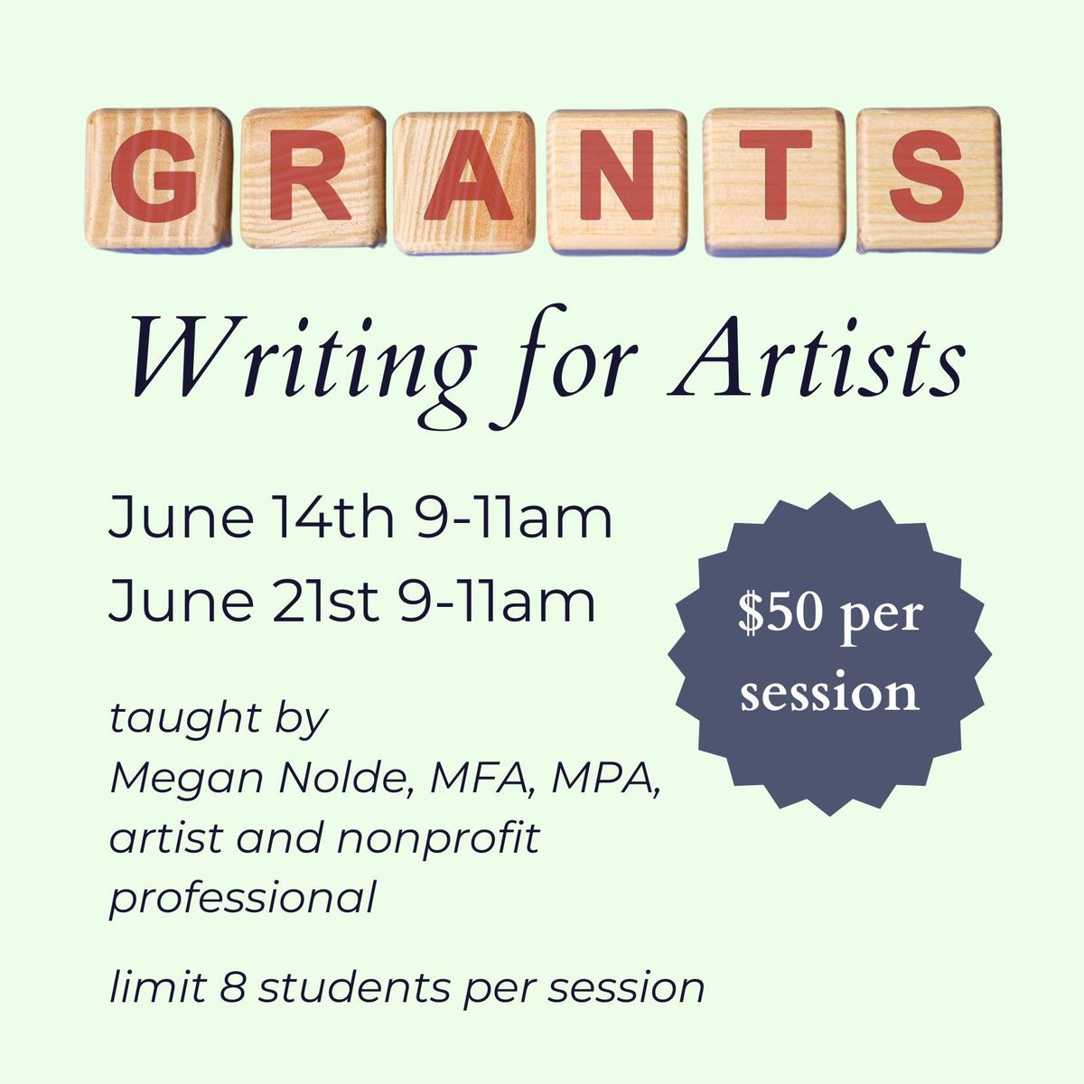 Grant-Writing for Artists
