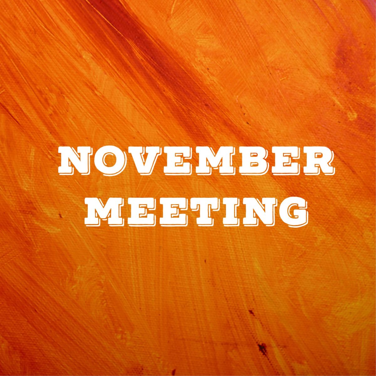 November Meeting 