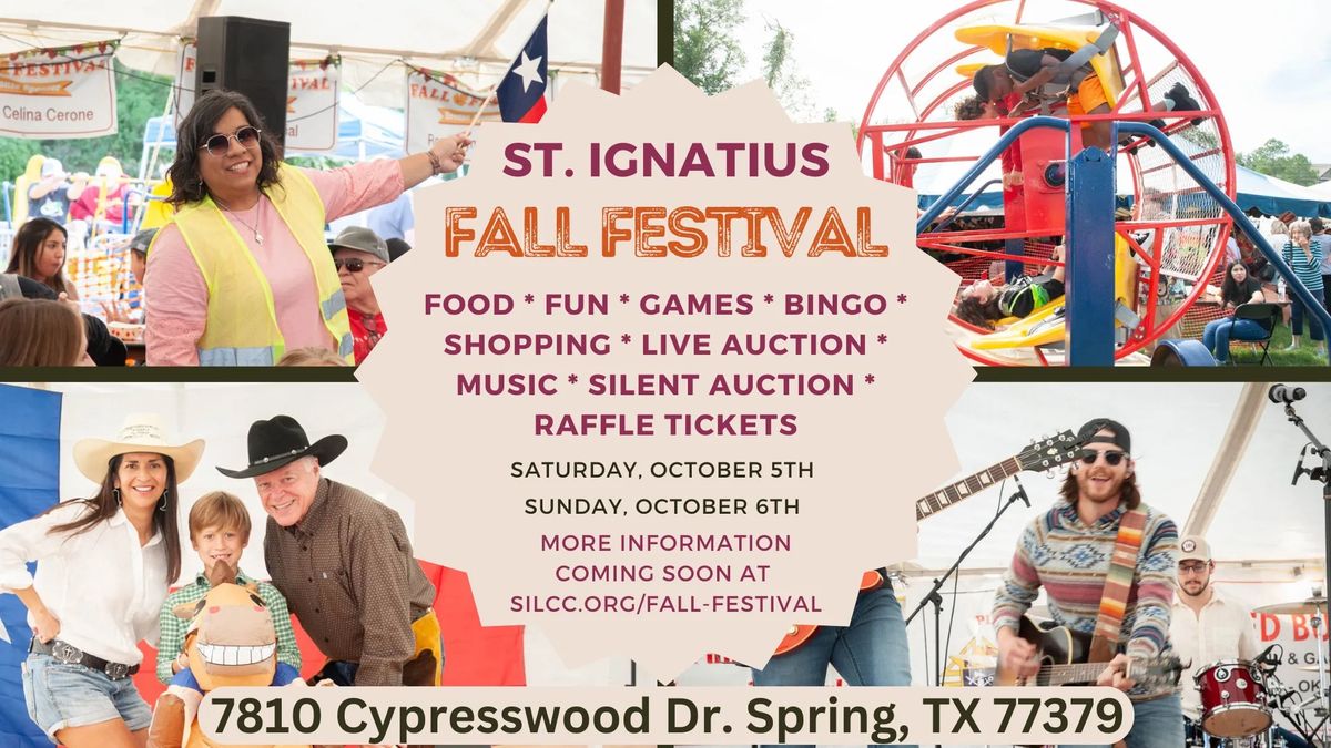 Mark Your st. Ignatius Fall Festival & Craft Show 