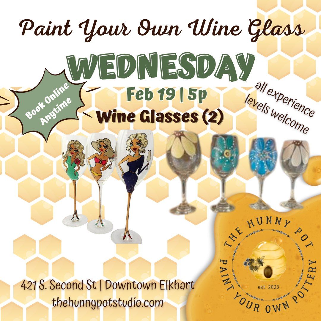 CLASS | Paint Your Own Wine Glasses (2) - Actual Glass