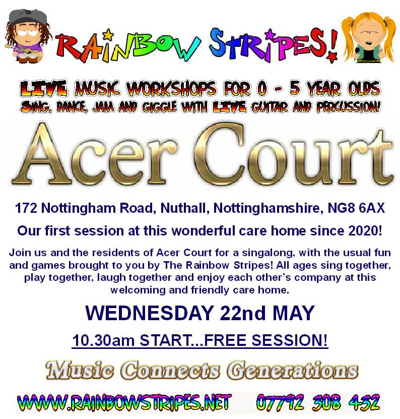 Rainbow Stripes at Acer Court, Nuthall!