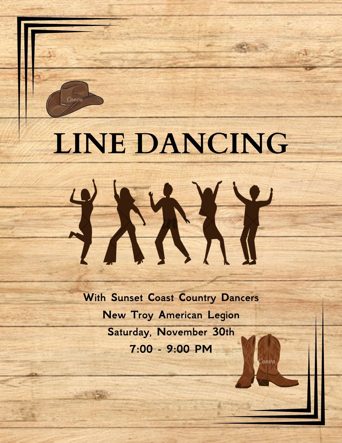 Line Dancing @ New Troy American Legion