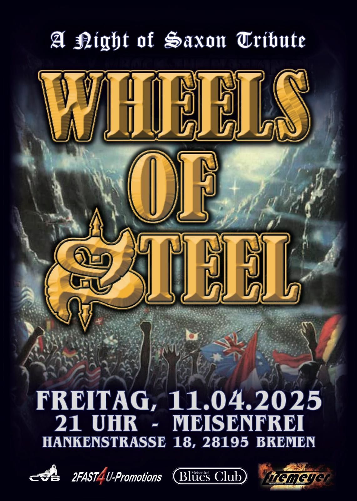 WHEELS OF STEEL Live im Meisenfrei Bremen