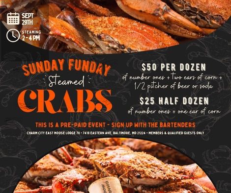 Sunday Funday & Crabs