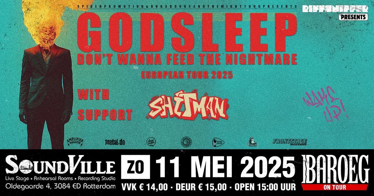 Baroeg On Tour @SoundVille: Riffsniffer presents: Godsleep + Shitman