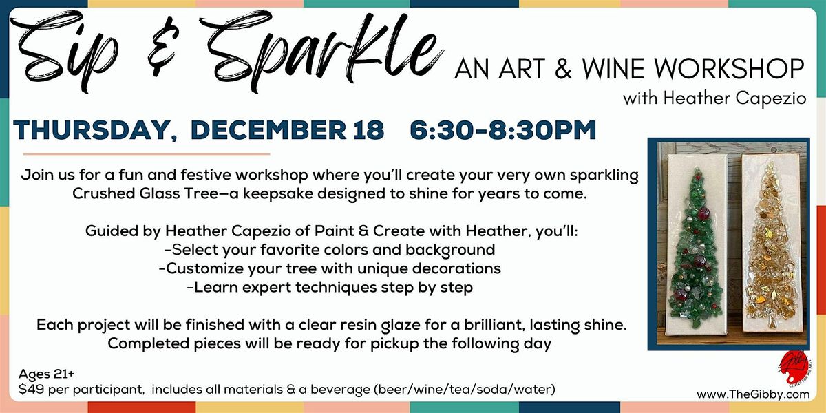 Sip & Sparkle: An Art & Wine Workshop