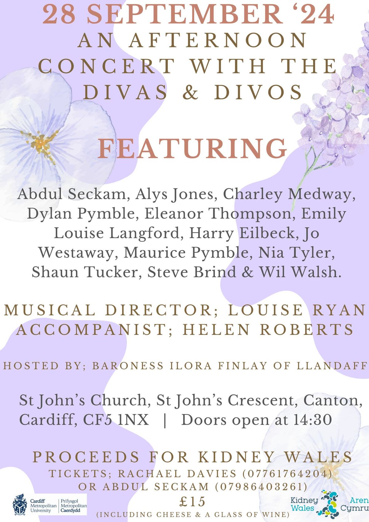 An Afternoon Concert with the Divas & Divos 