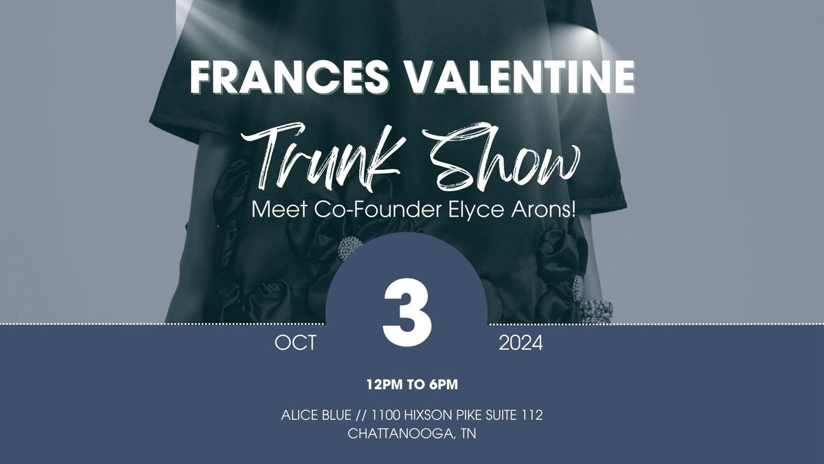 Meet & Greet with Elyce Arons - CEO of Frances Valentine