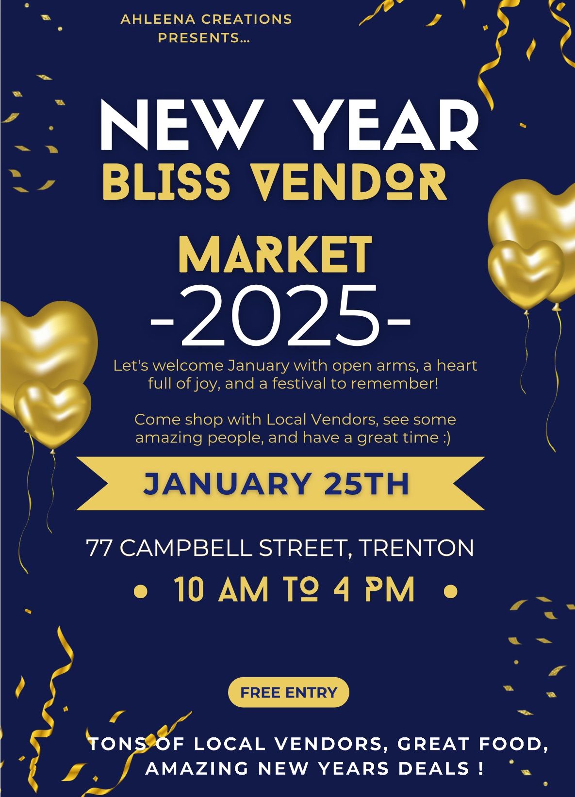 The New Year Bliss Vendor Show