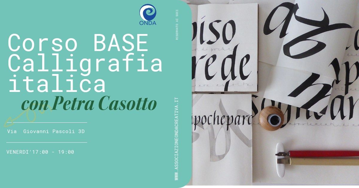 Corso BASE Calligrafia Italica 