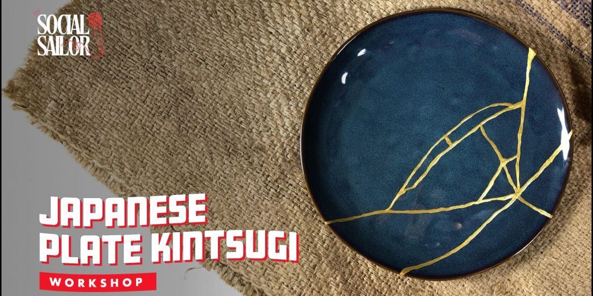 Japanese Kintsugi Plate - Delhi