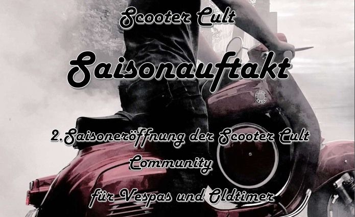 Saisonauftakt der Scooter Cult Community  f\u00fcr Vespas und Oldtimer