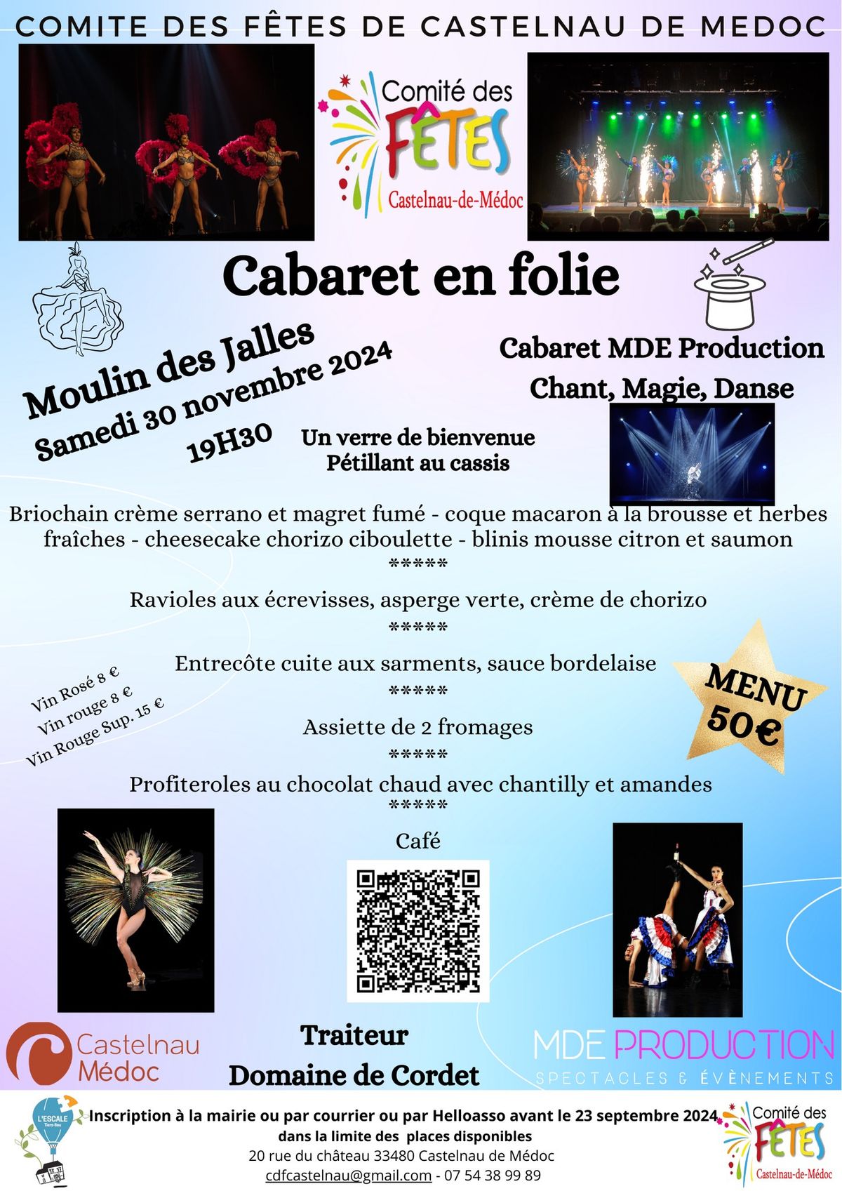 Cabaret en folie \u00e0 Castelnau de M\u00e9doc! Le retour!