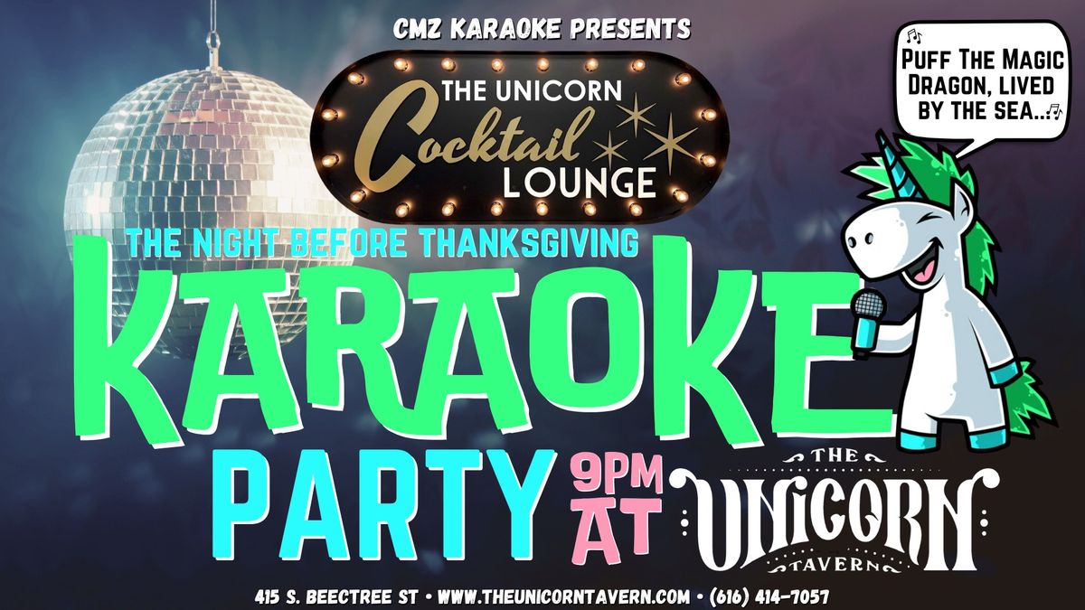 The Night Before Thanksgiving Karaoke Party!