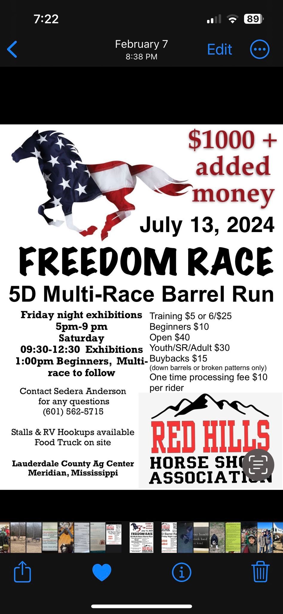 Red Hills \ud83c\uddfa\ud83c\uddf8Freedom Race\ud83c\uddfa\ud83c\uddf8 5D Multi-Race Barrel Run