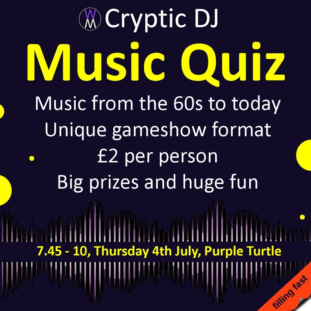 Cryptic DJ Music Quiz