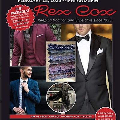 Rex Cox Men's wear