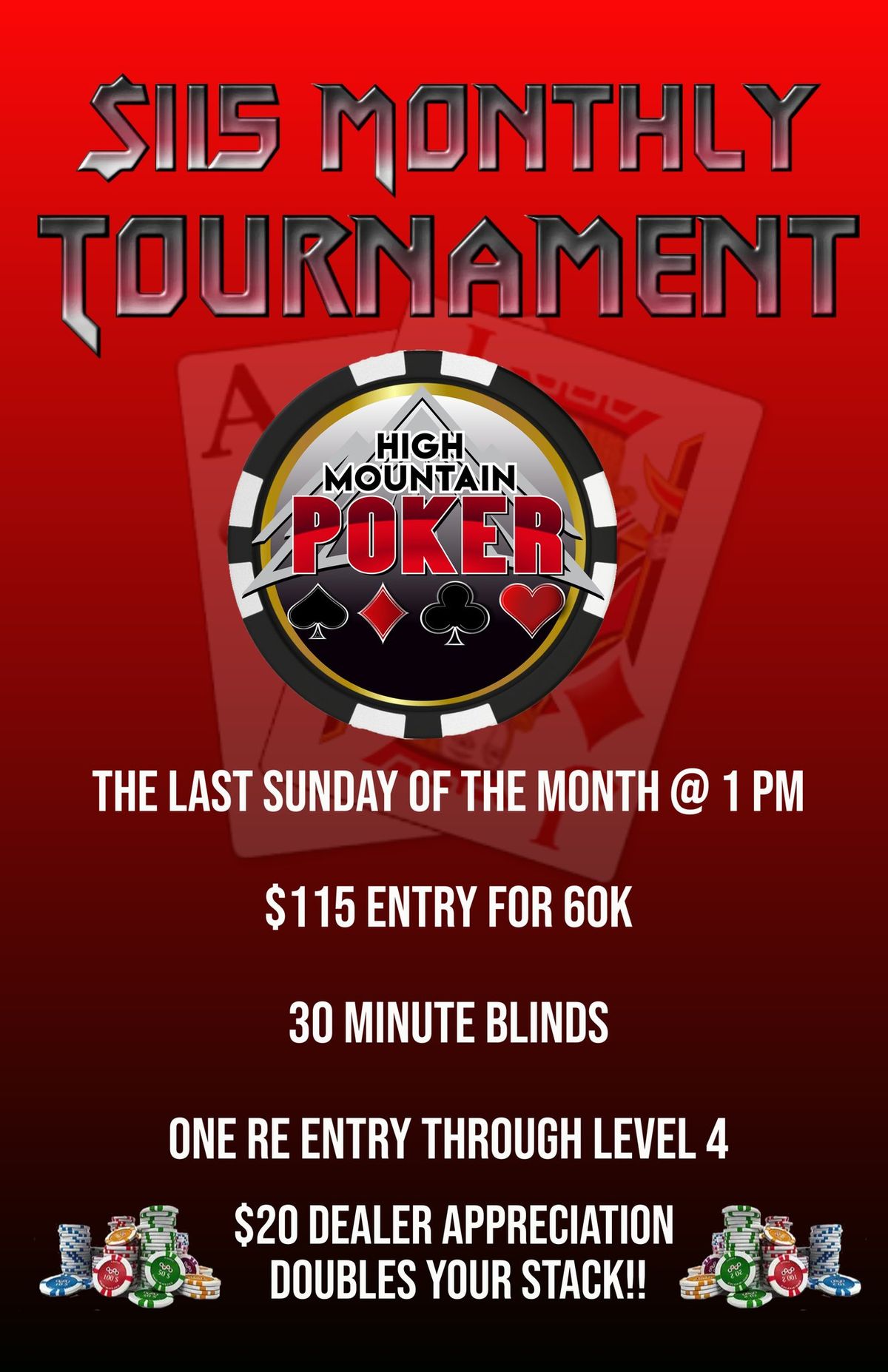 $115 Monthly Tournament