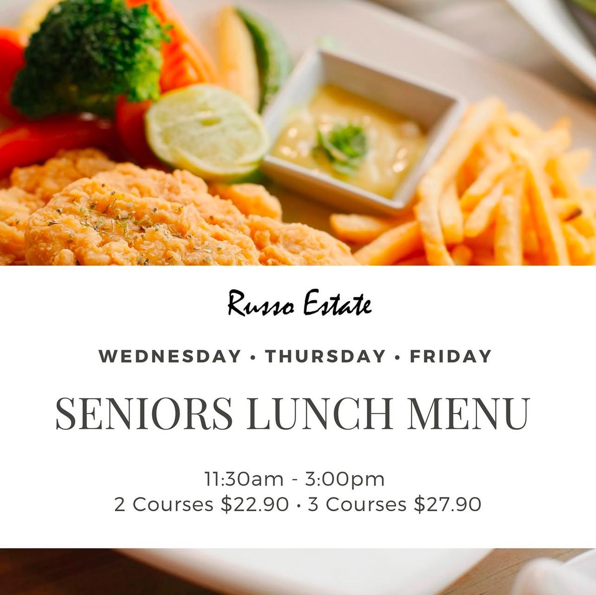 Senior Lunch At Russo Estate