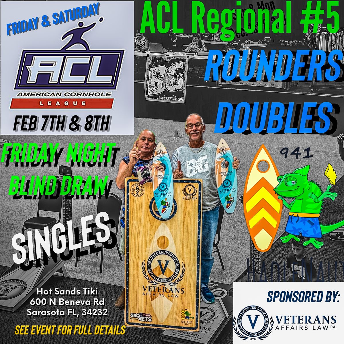 Sarasota - ACL Regional #5 - Rounders Doubles Haolenaut 941 Cornhole