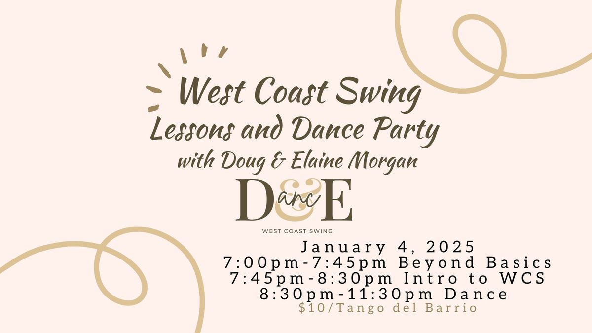 January West Coast Swing Lessons and Dance