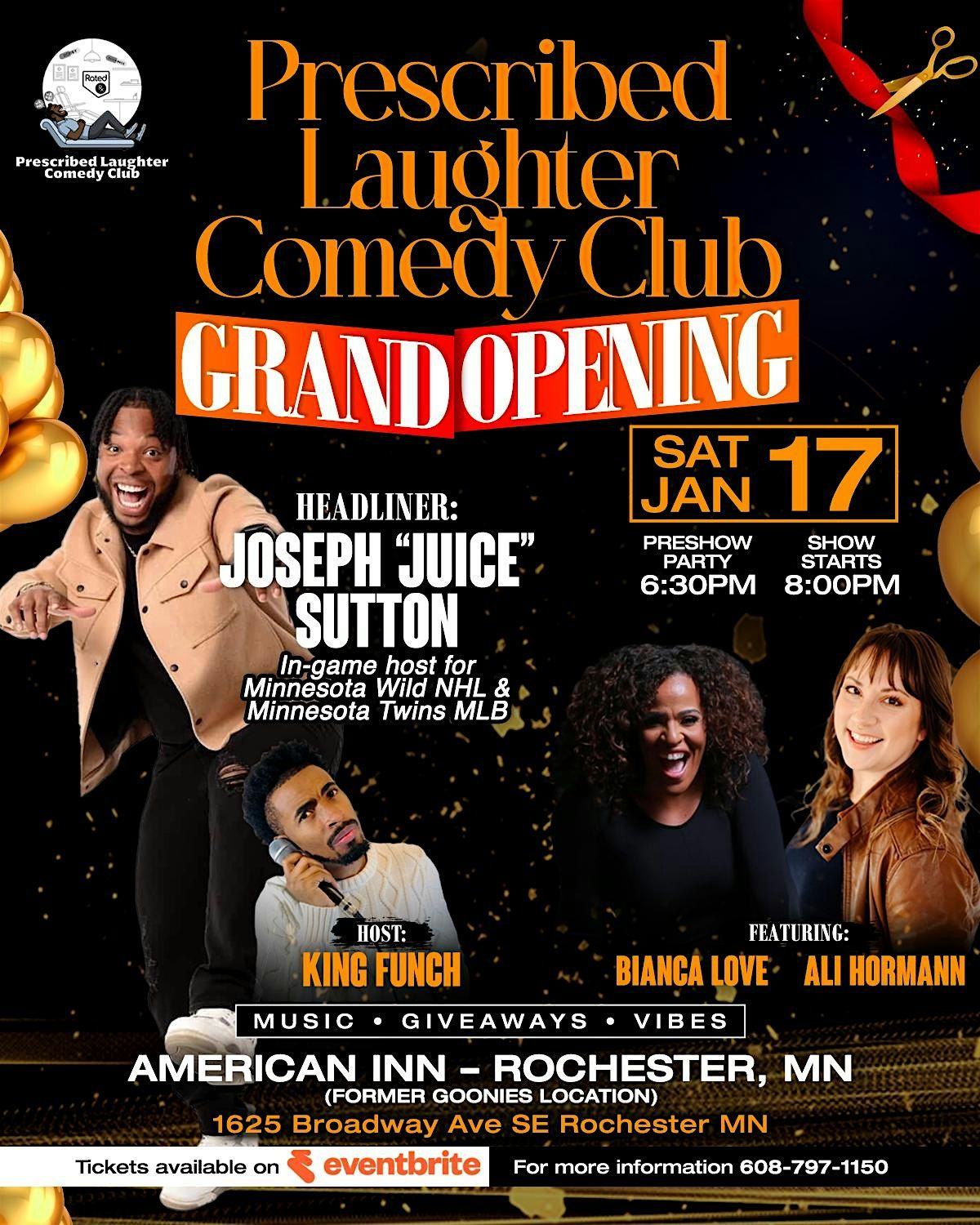 Prescribed Laughter Comedy Club Grand Opening