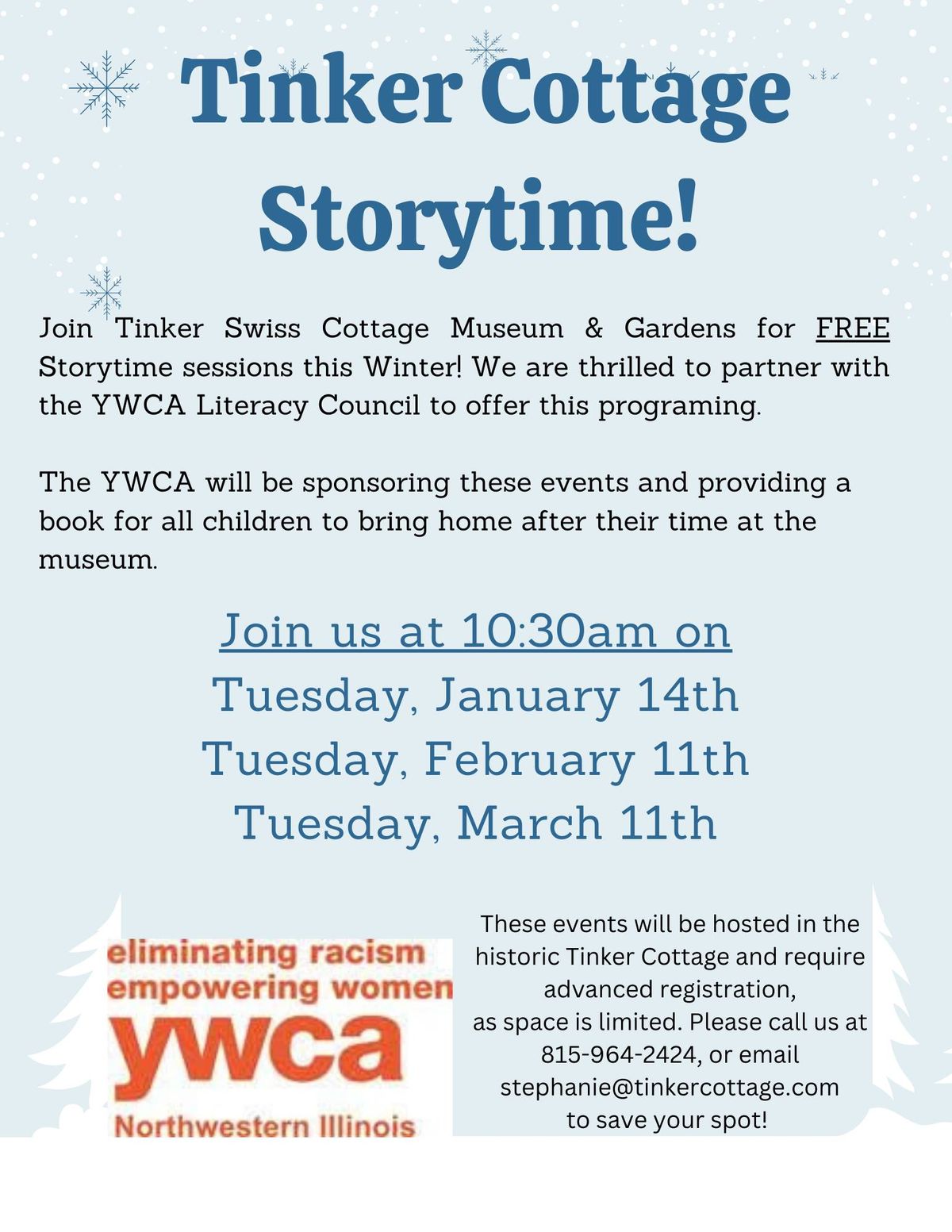 March Storytime at Tinker Cottage! 