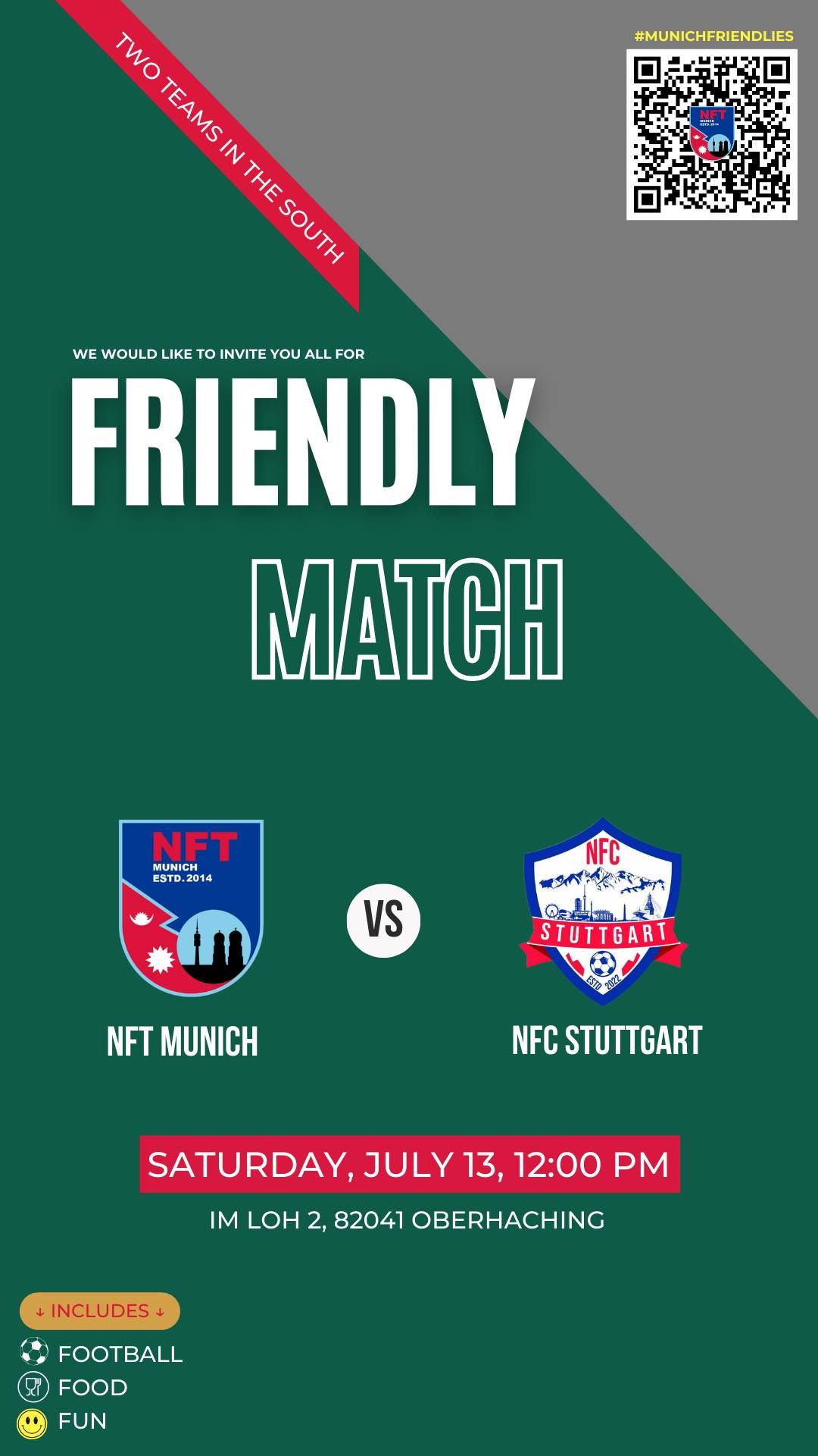 Friendly match NFT Munich vs NFC Stuttgart