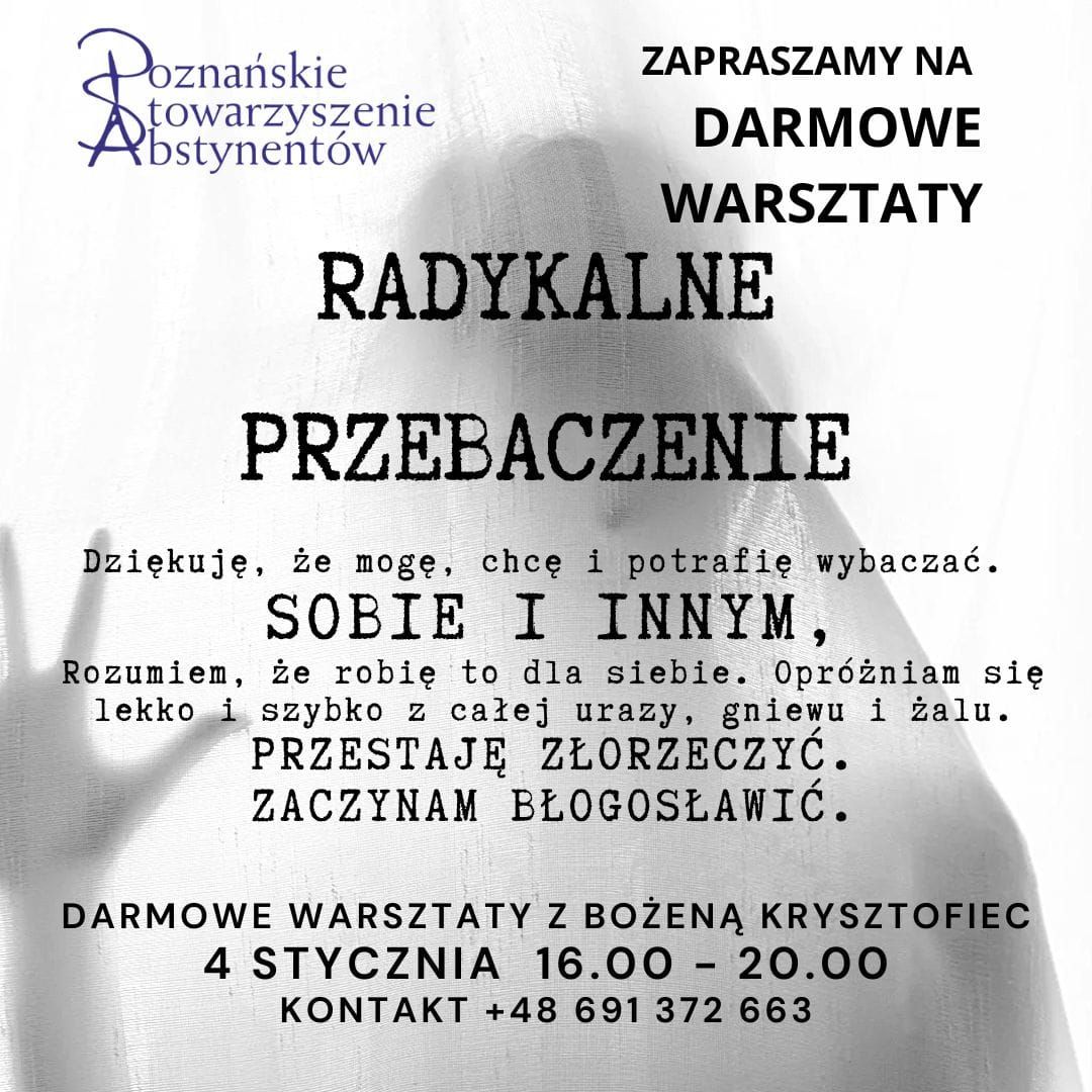 Warsztat - Radykalne wybaczanie 