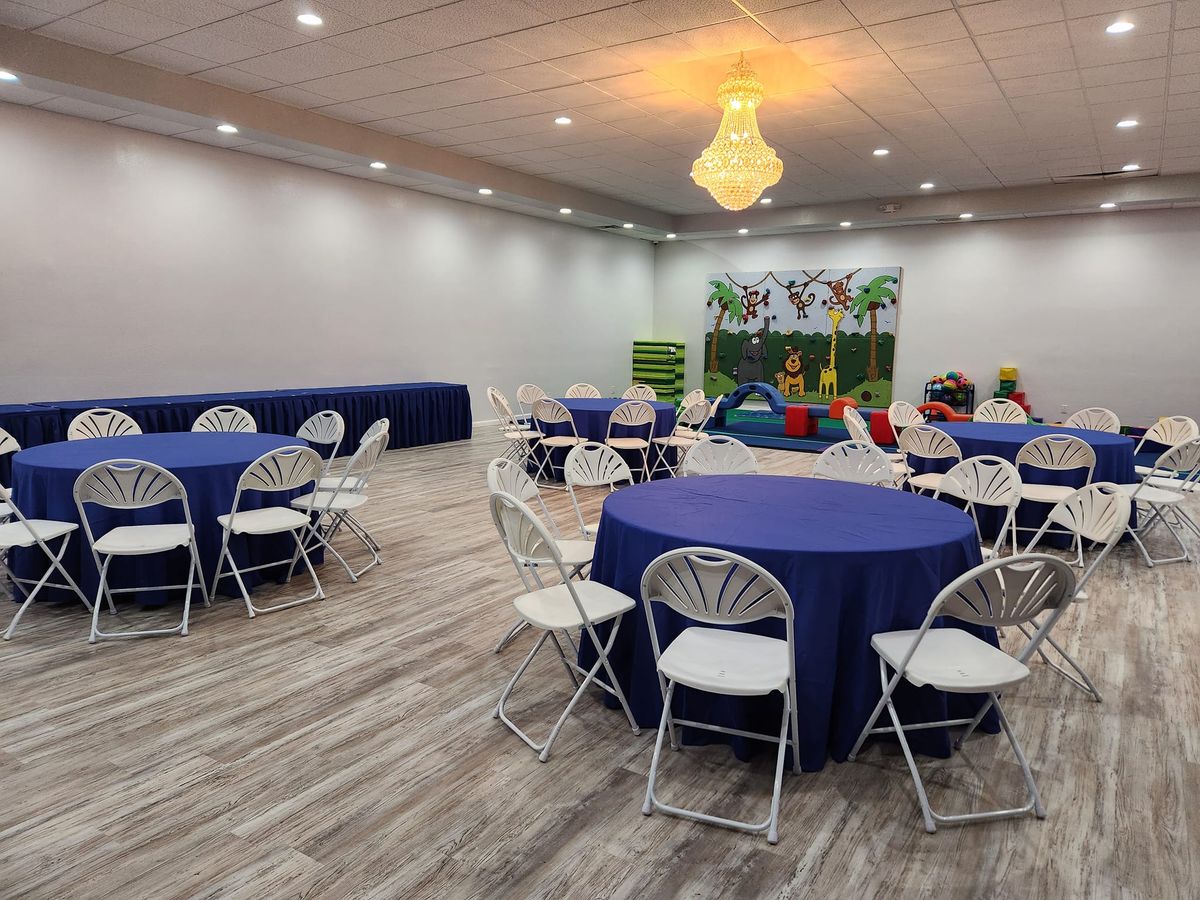 banquet hall for rent.  