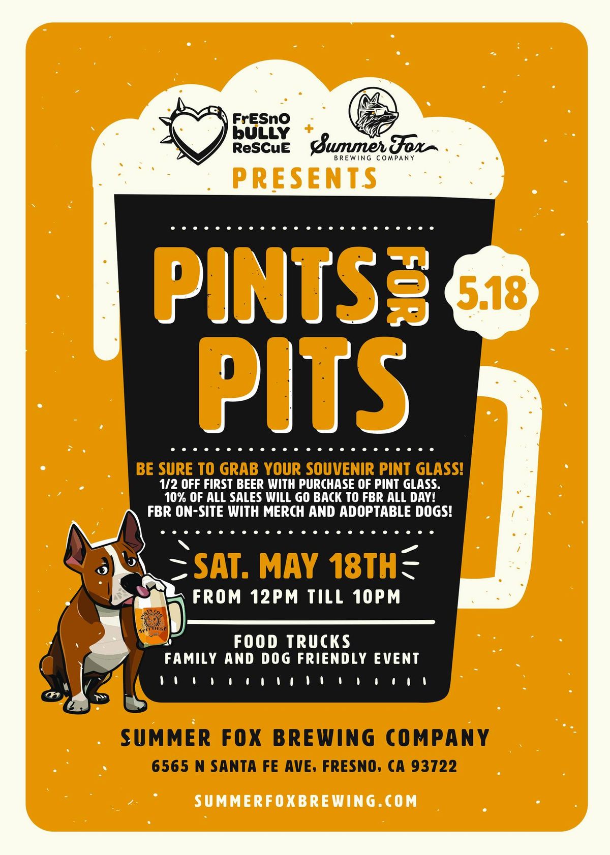 Pints for Pits with Summer Fox Brewing