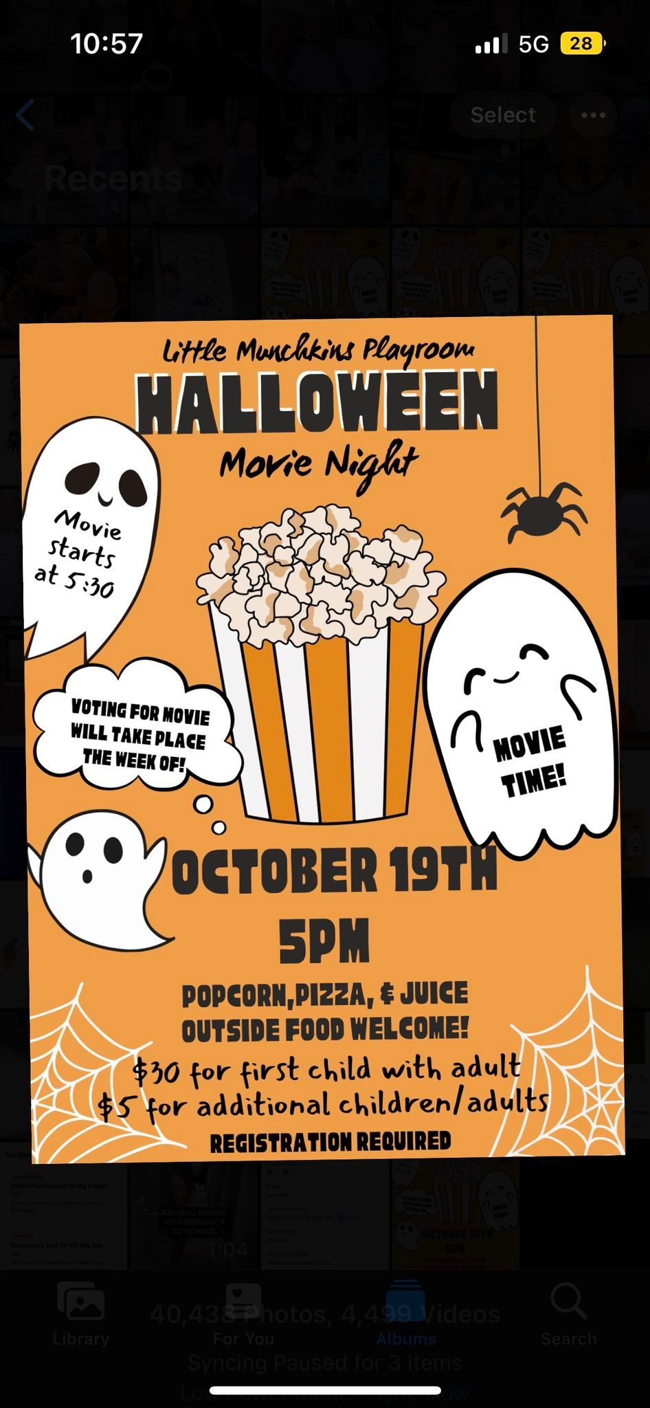 Halloween Movie Night!