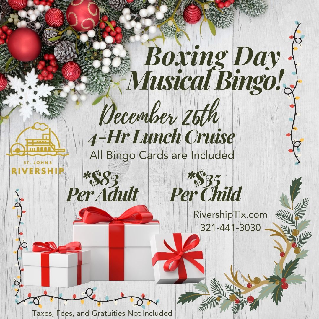 Boxing Day - Musical Bingo Lunch Cruise