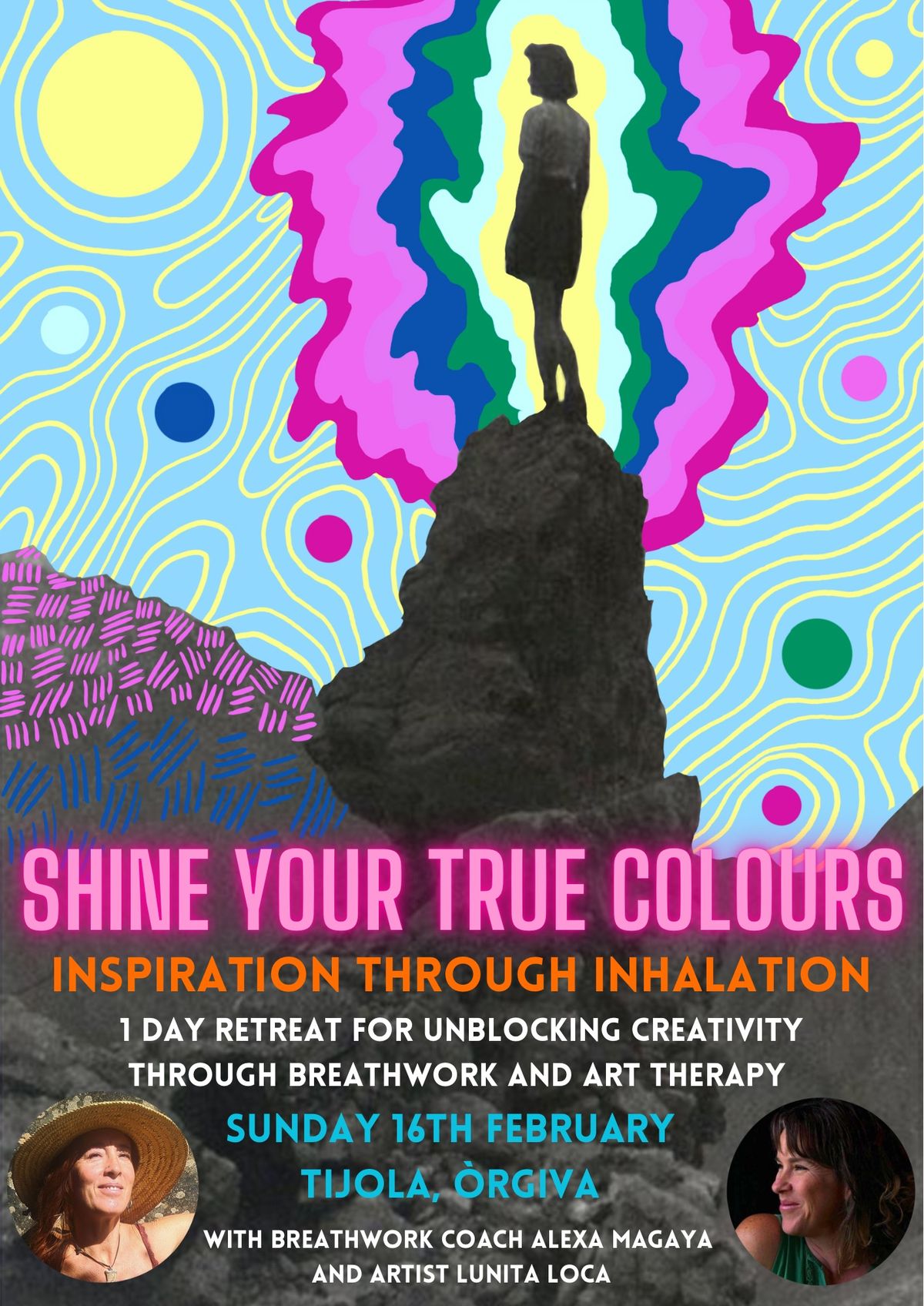 Shine Your True Colours Inspiration Through Inhalation One Day Retreat