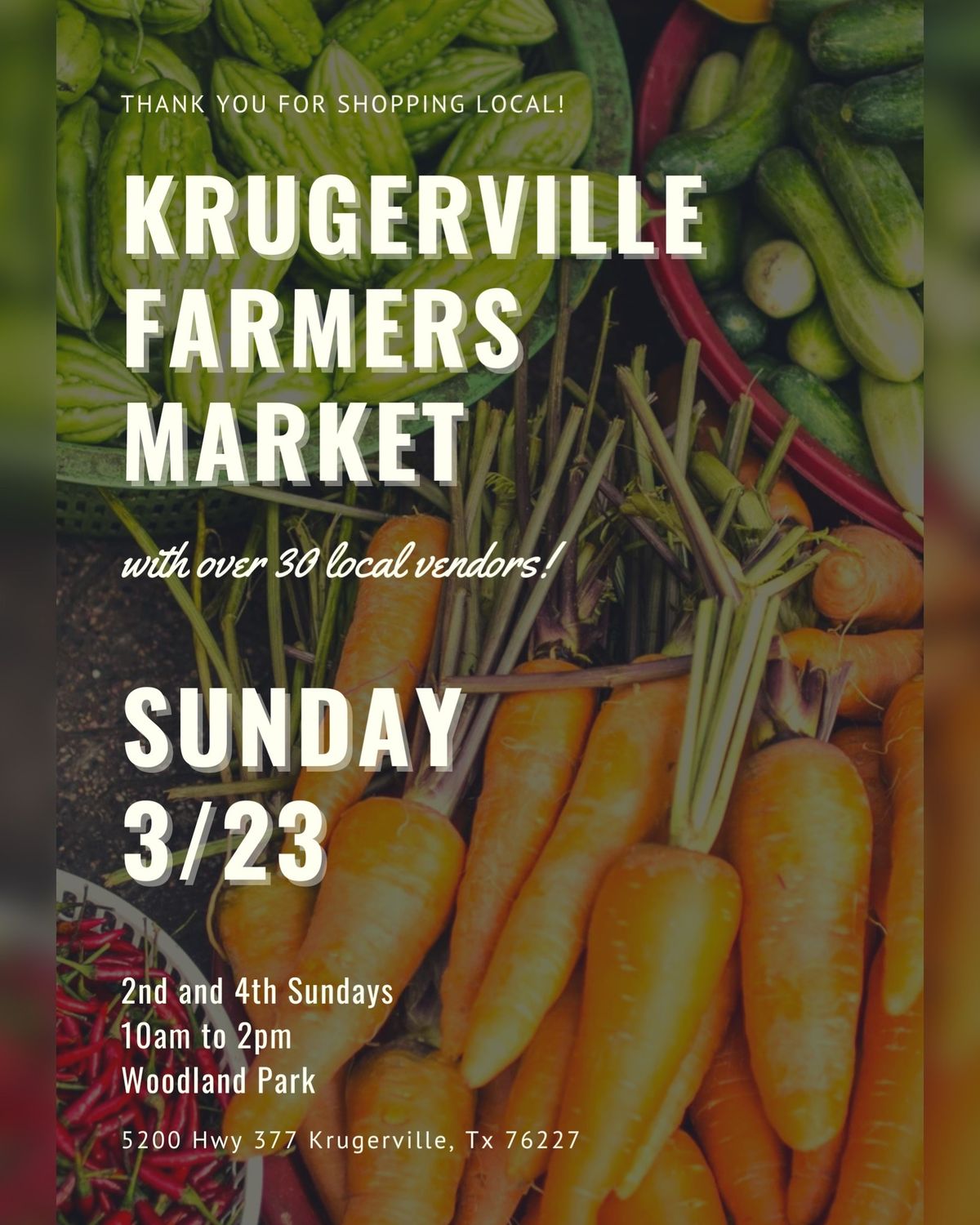 Krugerville Farmers Market 3\/23 -\ud83c\udf37Hello Spring \ud83c\udf3c