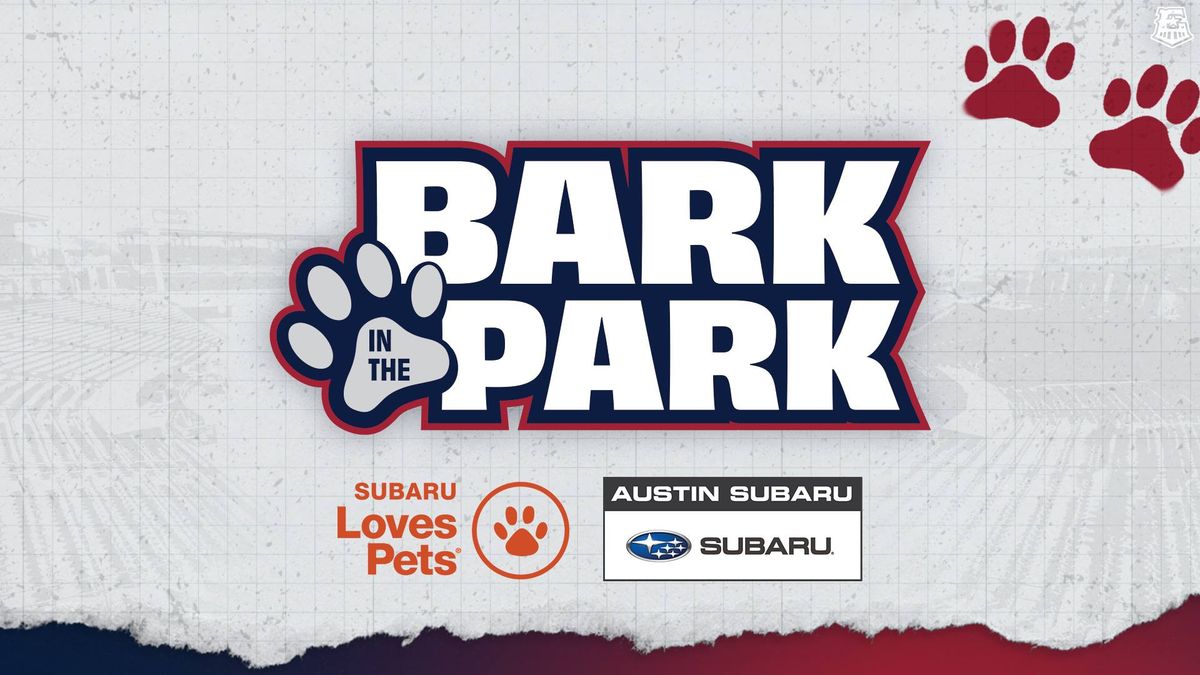 August 1: Bark in the Park