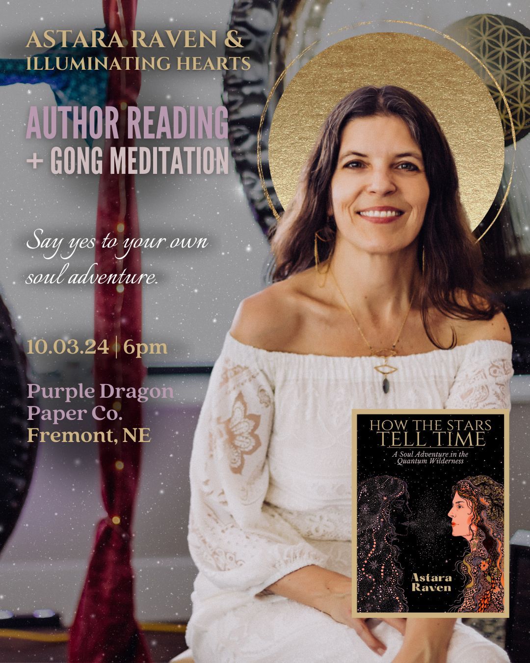 Author Reading + Gong Meditation