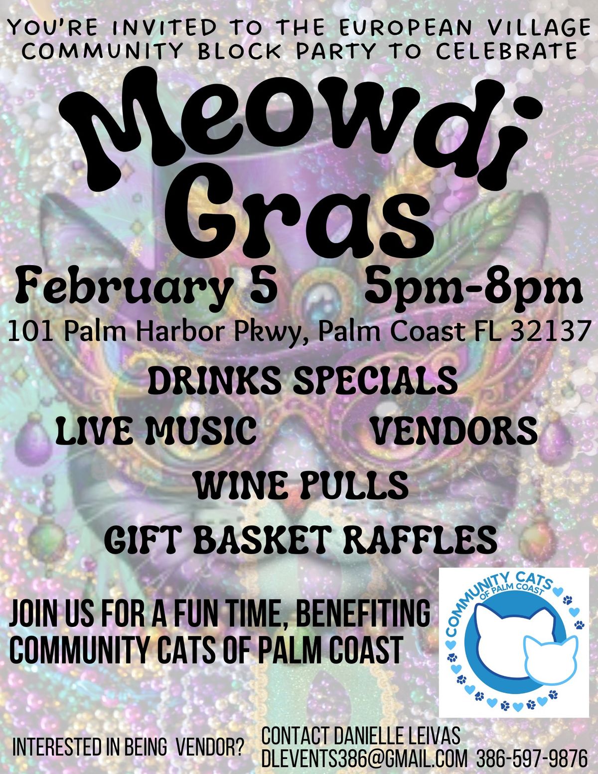 European Village Community Block Party Presents: MEWODI GRAS!