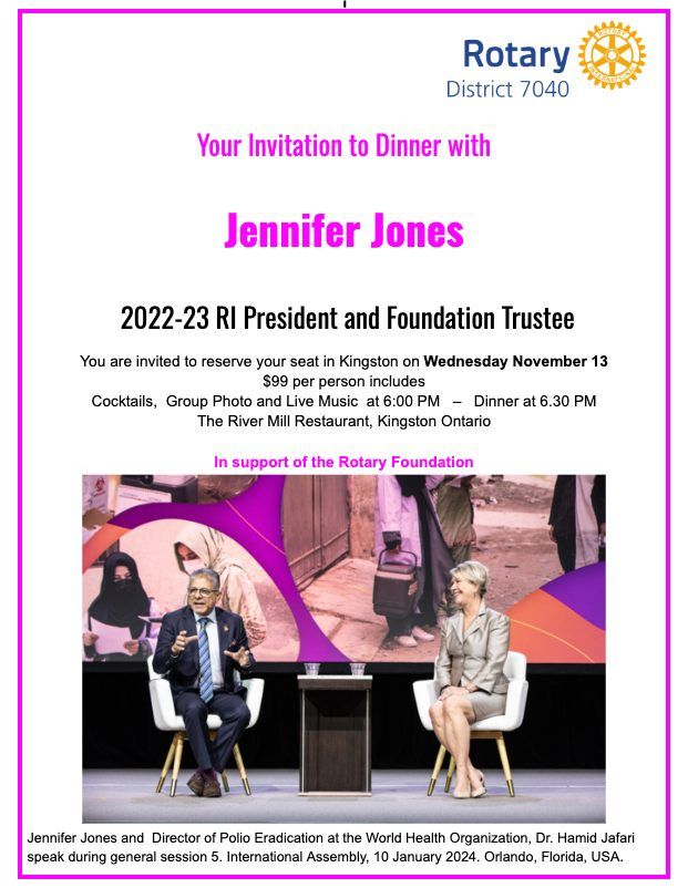 Raise for the Foundation Dinner with Jennifer Jones 