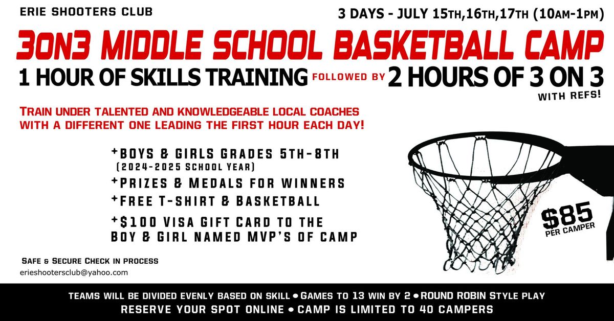 Middle School Basketball Camp