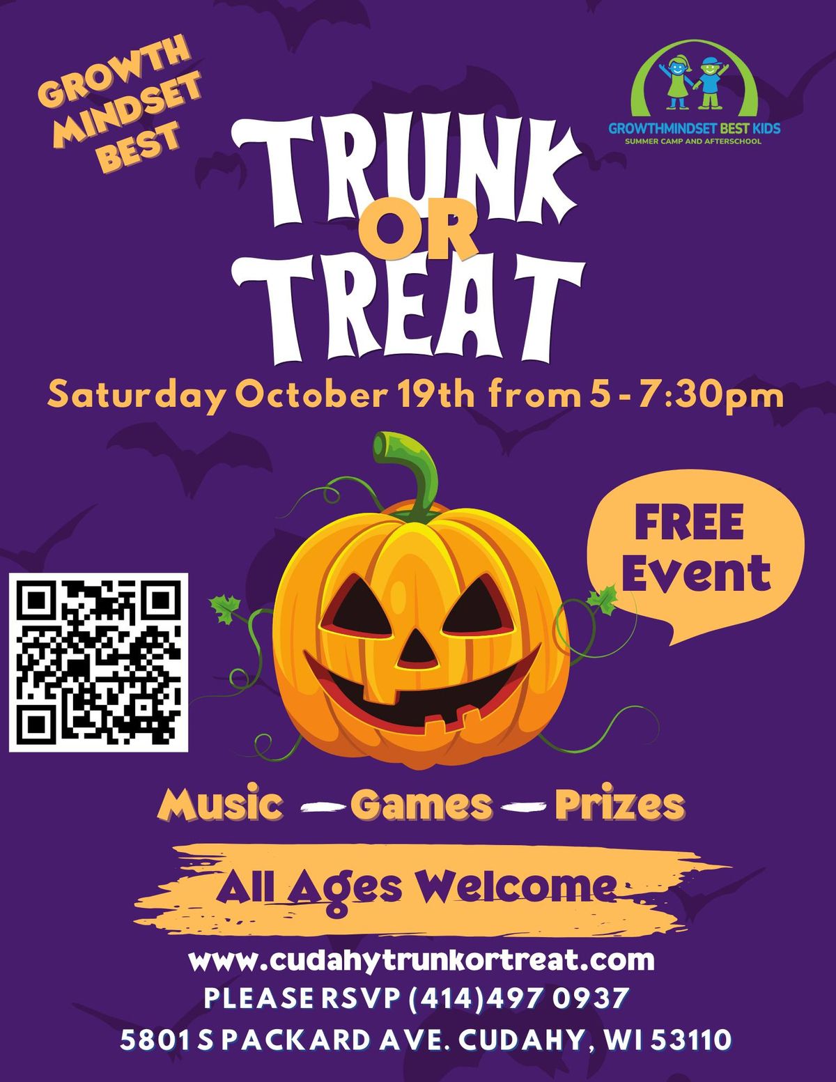 Trunk Or Treat FREE Event