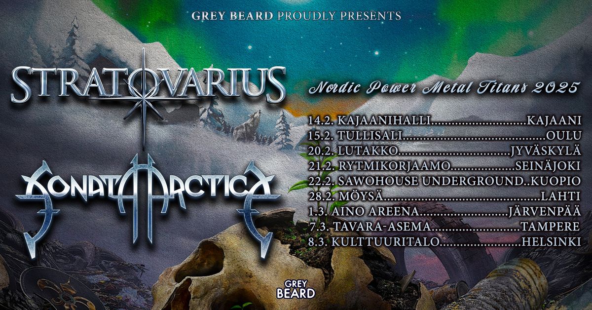 TuskaLive: Sonata Arctica & Stratovarius, 8.3.2025, Helsinki, Kulttuuritalo