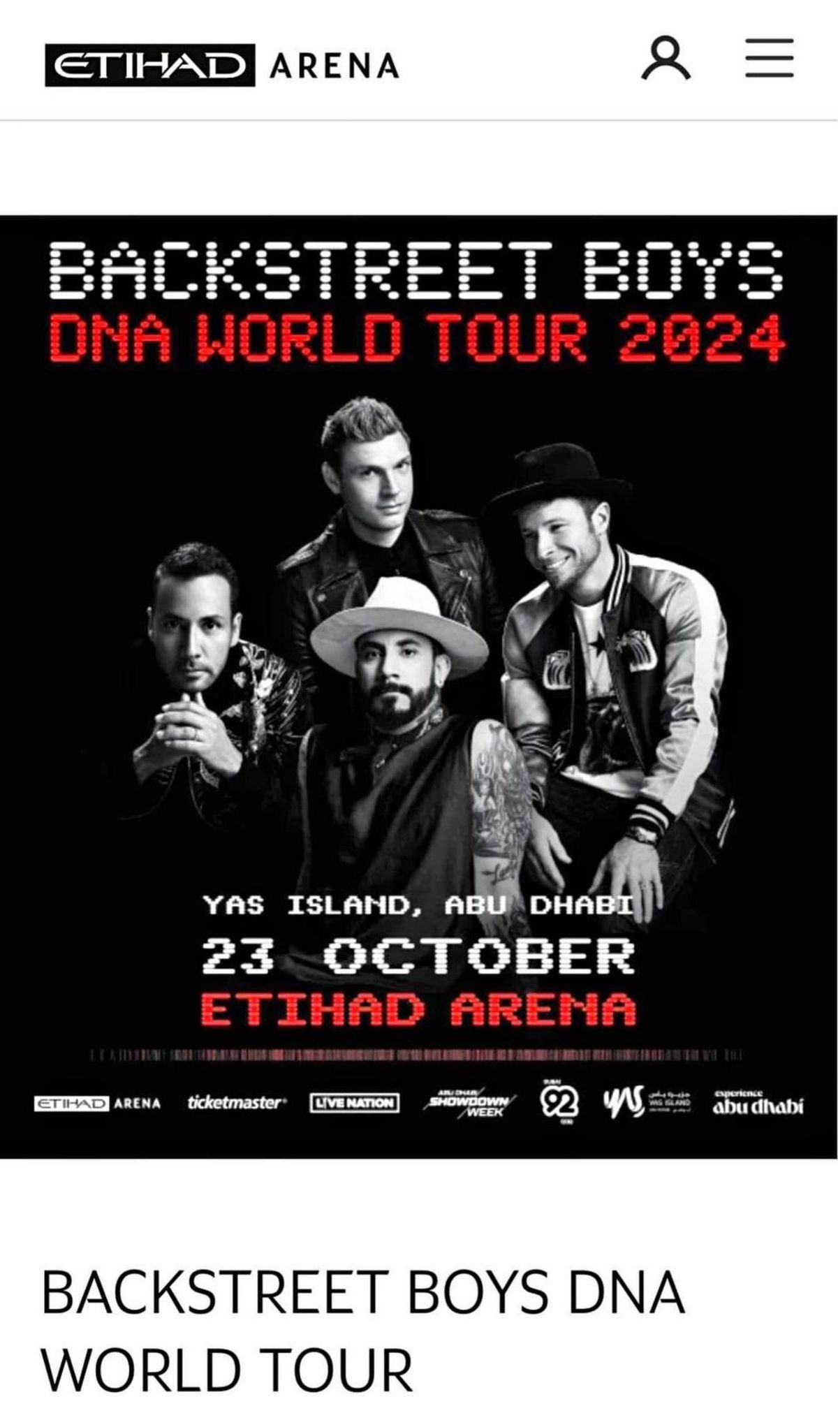 Backstreet Boys DNA World Tour 