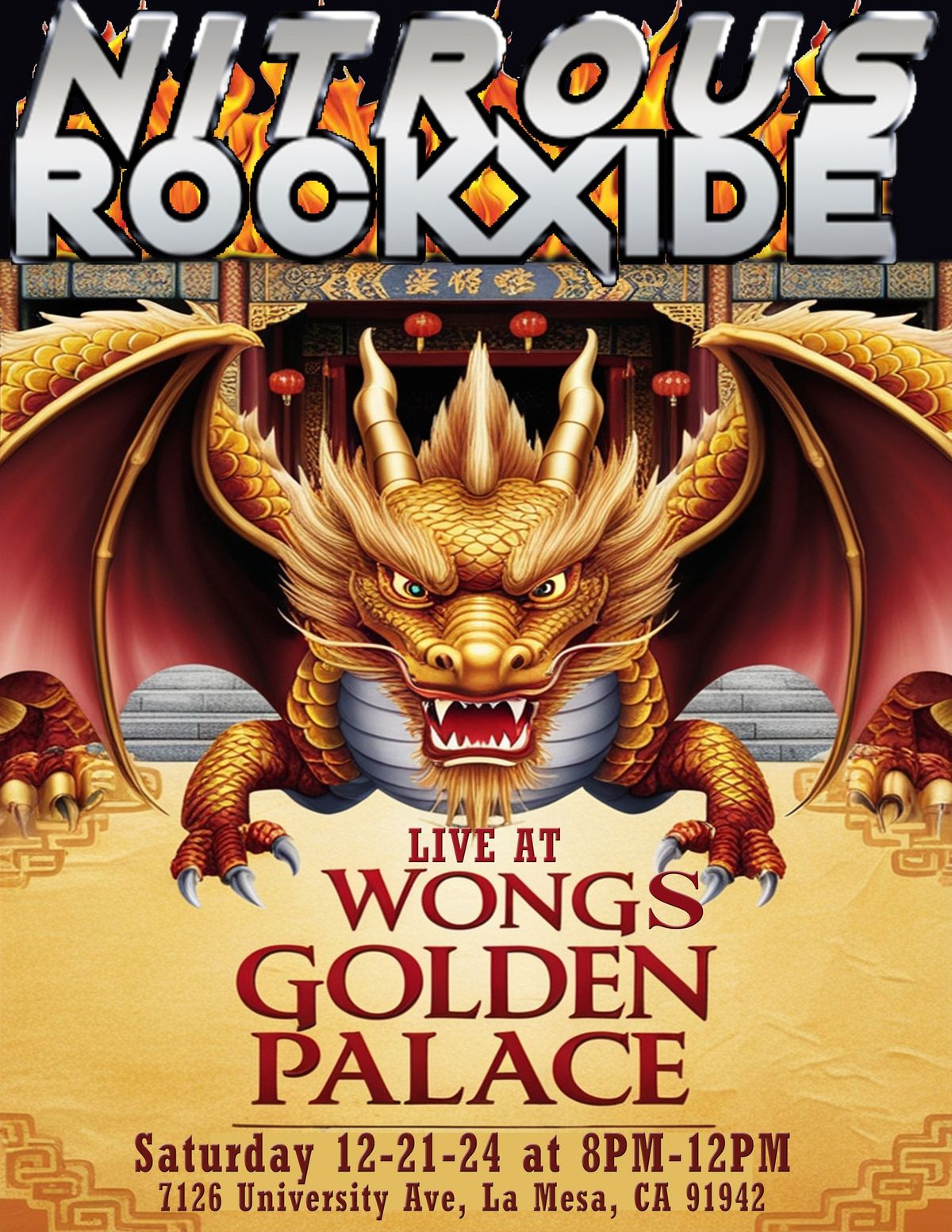 NRX Rocks Wong's Golden Palace