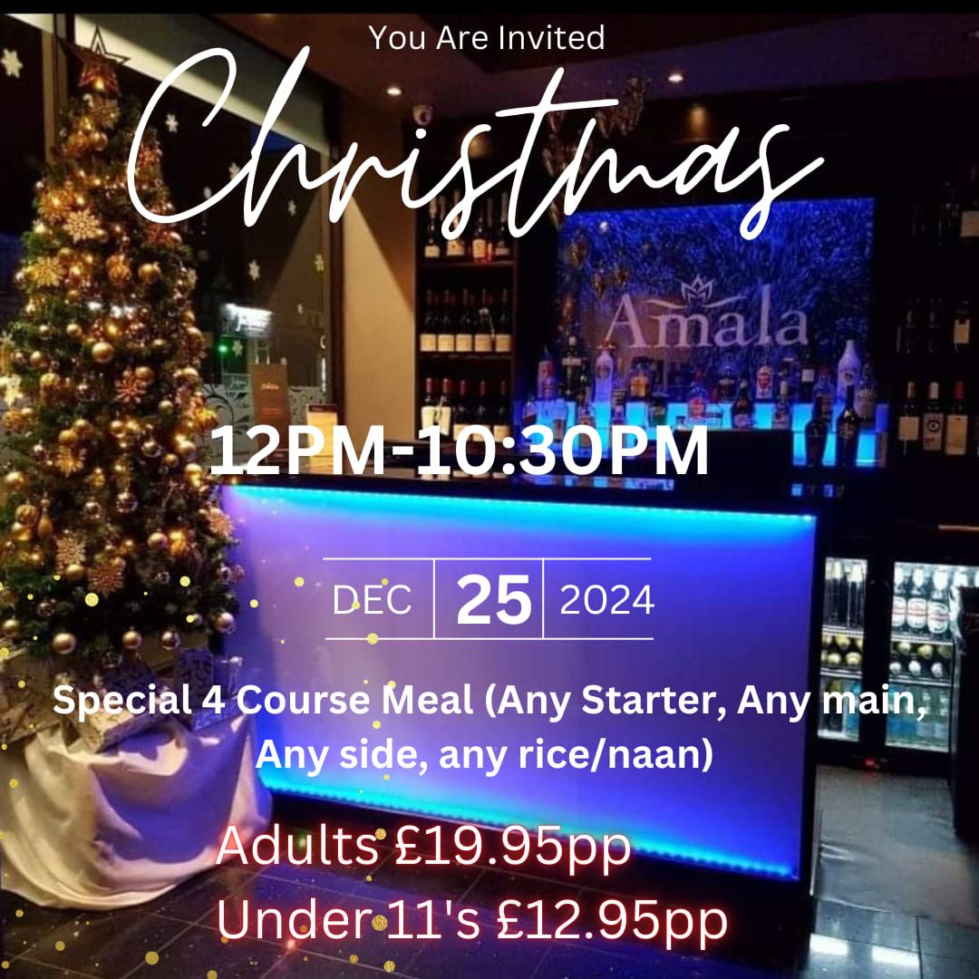 Christmas Day 4 course meal | FULL MENU | 12pm-10:30pm