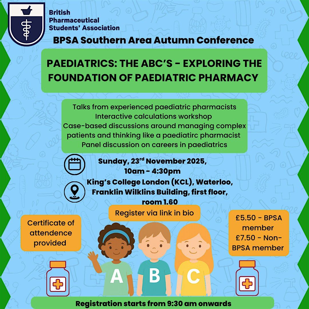 Paediatrics: The ABC's - Tickets available for a limited time only.