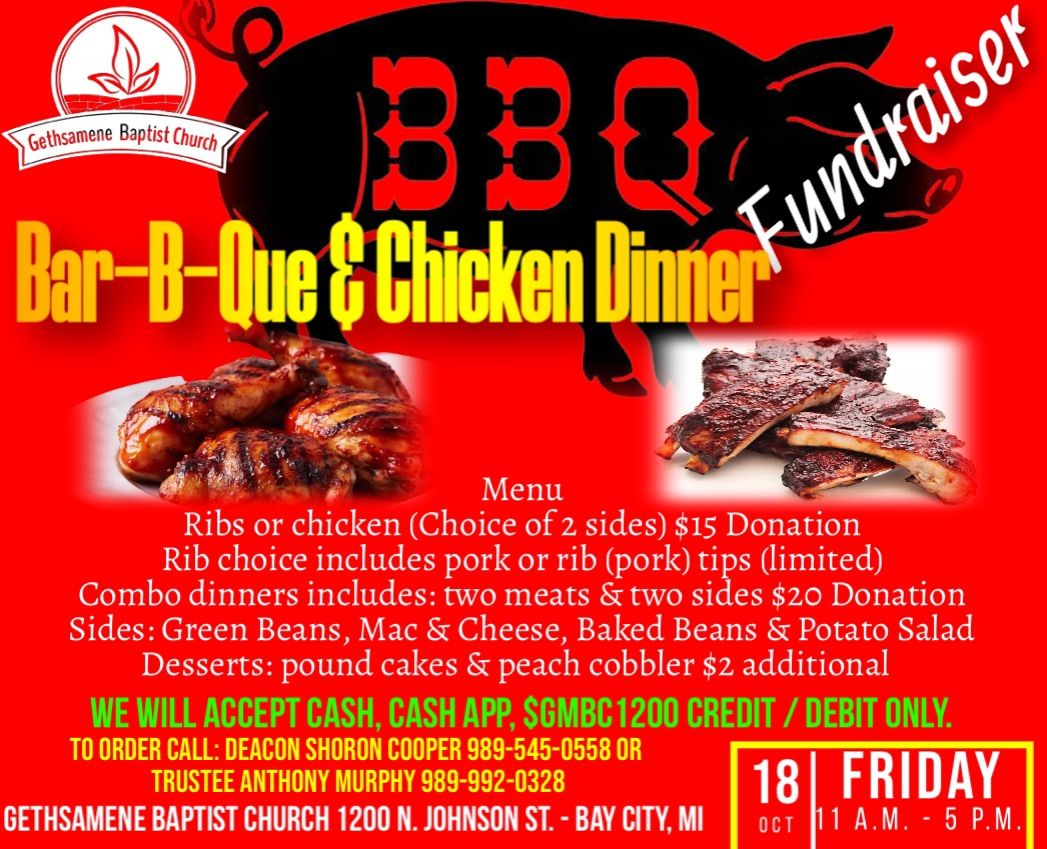 Annual BBQ Ribs & Chicken Fundraiser 