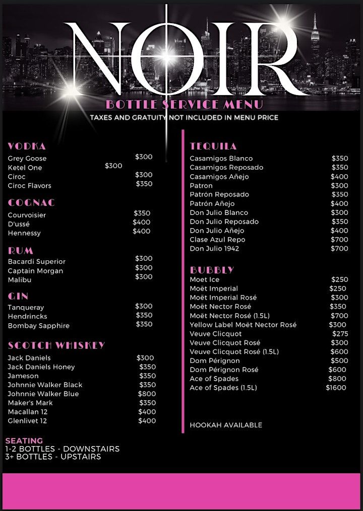 NOIR All Black Attire Event (All Black Mandatory), Katra Lounge