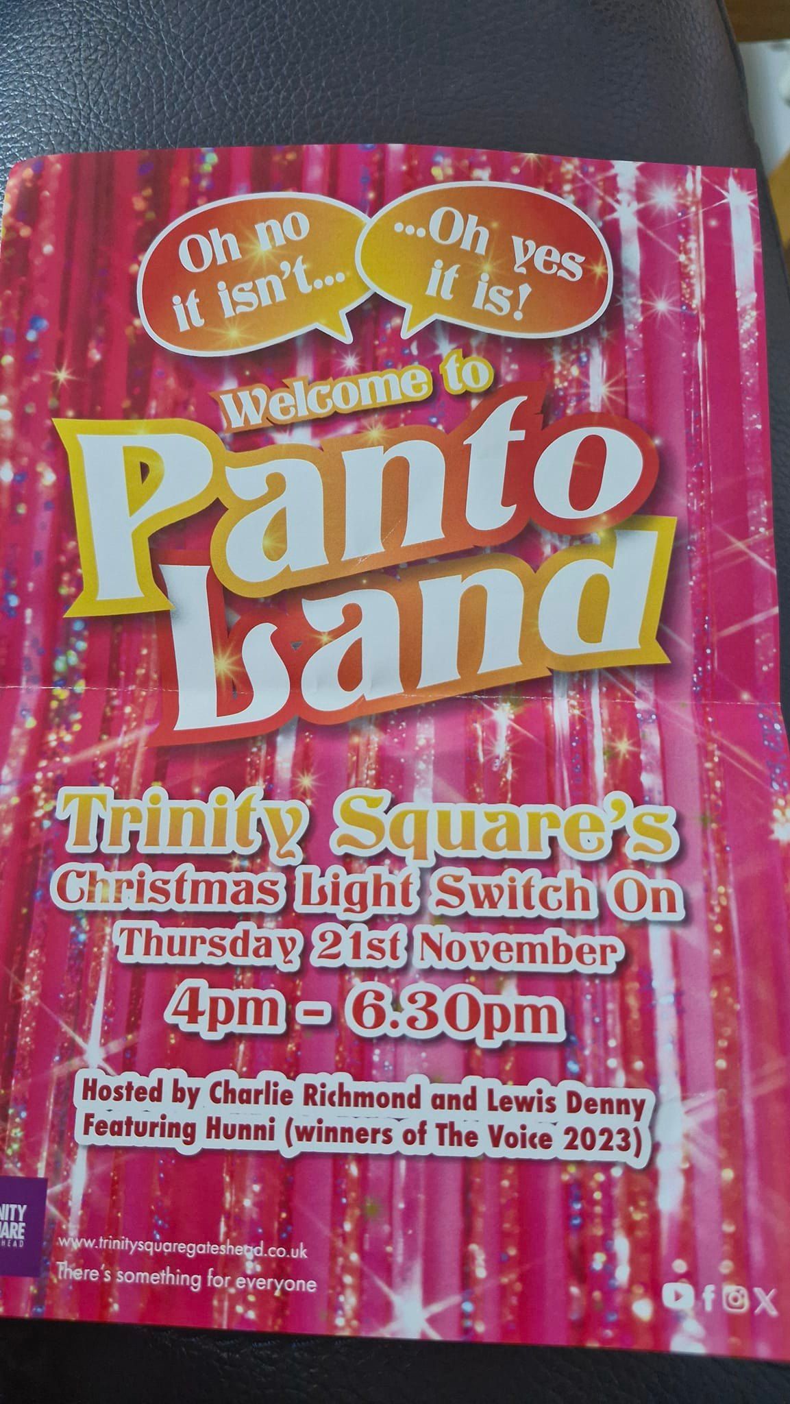 Trinity Square Gateshead Got Talent Christmas Light Switch On