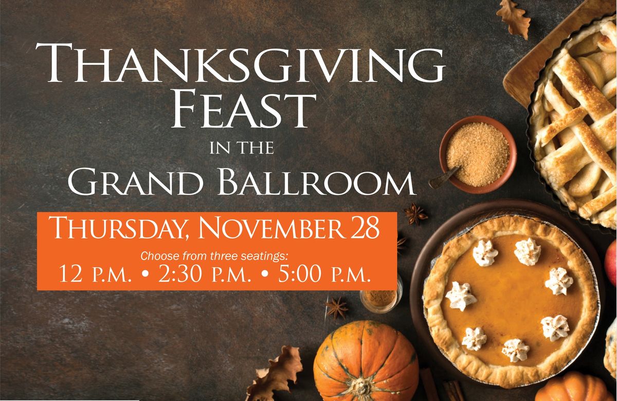 Thanksgiving Feast in the Ballroom at Berry Hill Resort